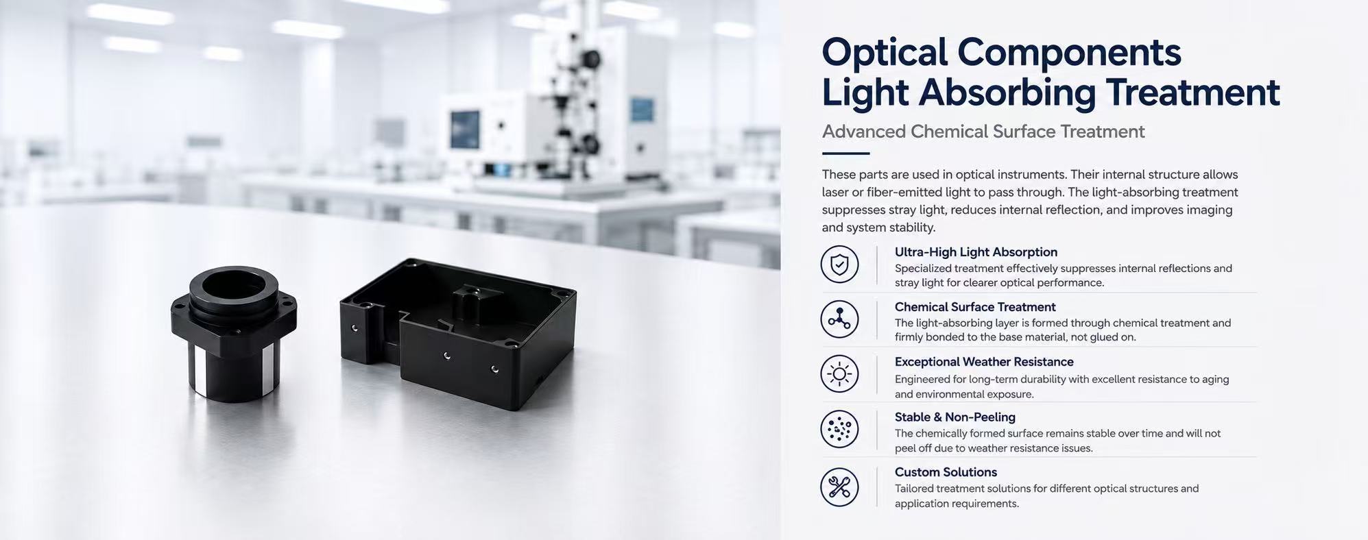 Optical light-absorbing treatment